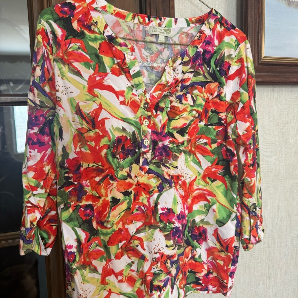 Palm Harbour Floral Top